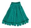 A Picture of product 966-647 Rubbermaid Web Foot® Microfiber Tube Mops with 5 inch Mesh Headbands. Medium. Green. 6/case.