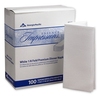 A Picture of product 967-573 Essence Impressions™ 1/8 Fold Linen Replacement Dinner Napkins. White. Heavy weight. Thistle emboss design. 4.25" W x 8.5" L. 400/cs.