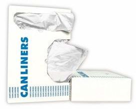 Can Liner. 33 x 39. 1.55 mil. 33 gallon. Clear. LLDPE. 200/cs.