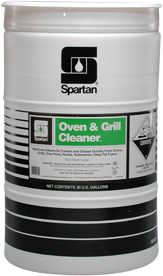 Oven & Grill Cleaner™.  Removes Baked-On Grease, Carbon and Food Deposits.  30 Gallon Drum.