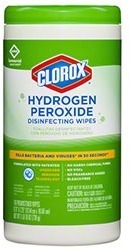 Clorox® Hydrogen Peroxide Disinfecting Wipes Canisters. 110 Wipes/Canister, 6 Canisters/Case.
