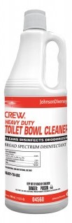 Diversey 04560, Crew Heavy Duty Toilet Bowl Cleaner, Minty, 32 oz Squeeze Bottle, 12/Carton