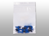 A Picture of product 967-695 LK® Clear Line Single Track Seal Top Bag with Write-On Block. 2 mil. 2 X 3 in. Clear. 1000/case.