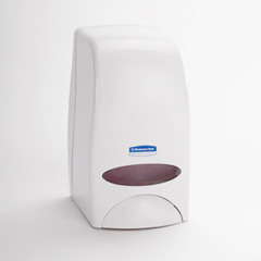 K-C PROFESSIONAL* Cassette Skin Care Dispenser.  Uses 1,000 mL Refills.  White Color.
