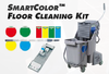 A Picture of product 966-820 SmartColor™ Floor Cleaning Kit.  Includes EZ25G Tele-Pole, SM40G Mop Holder, and COMBG Bucket and Side-Press (30 Liter) System.