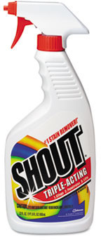 Shout® Laundry Stain Treatment.  22 oz. Trigger Spray Bottle. 8/Case