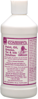 Contempo® Carpet Care.  Paint, Oil, Grease, Tar & Ink Solution.  16 oz. Bottle.  12 Bottles/Case.