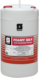 Foamy Q & A®.  Acid Disinfectant Cleaner.  15 Gallon Drum.