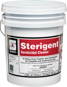 Sterigent® All Purpose Quaternary Disinfectant.  5 Gallon Pail.