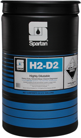 H2-D2.  Highly Dilutable, Heavy Duty Cleaner / Degreaser.  30 Gallon Drum.