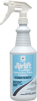 Airlift® Clothesline Fresh Linen Air Freshener.  1 Quart.