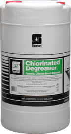 Chlorinated Degreaser.  Foaming, Chlorine-Based Degreaser with Bleach.  15 Gallon Drum.