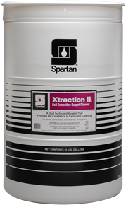 Xtraction II®.  Low Foam Carpet Cleaner for Extractors.  55 Gallon Drum.