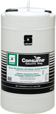 Consume®.  Cleaner, Odor Eliminator, Stain Remover, and Drain Maintainer.  15 Gallon Drum.