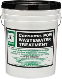 Consume® POW Wastewater Treatment.  Powder Packets.  5 Gallon Pail.