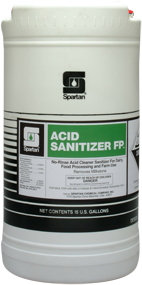 Acid Sanitizer FP.  Food Processing Surface Phosphoric Acid Sanitizer.  15 Gallon Drum.