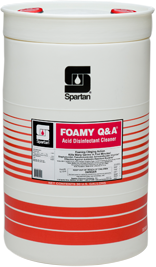 Foamy Q & A®.  Acid Disinfectant Cleaner.  30 Gallon Drum.