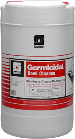 Germicidal Bowl Cleanse.  Hydrochloric acid-base disinfectant. 15 Gallon Pail.