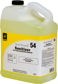 SparClean™ Sanitizer #54, 1 Gallon, 4 Gallons/Case.