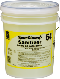 SparClean™ Sanitizer #54, 5 Gallon Pail.