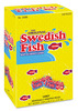 A Picture of product CDB-4331800 Swedish Fish® Soft and Chewy Candy, Original Flavor, Red, 14oz Dispenser Box