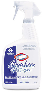 Clorox® Anywhere® Hard Surface™ Sanitizer, 32oz Spray Bottle, 12/Carton