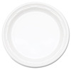 A Picture of product 230-402 Famous Service® Plastic Dinnerware.  9" Diameter Plate.  White Color.  125 Plates/Sleeve.