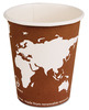 A Picture of product ECO-EPBHC10WA Eco-Products® World Art™ Hot Cups, 10oz, Rust, 50/Pack, 20 Packs/Carton