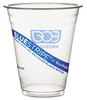 A Picture of product ECO-EPCR12 Eco-Products® BlueStripe™ Recycled Content Clear Plastic Cold Drink Cups, 12oz, Clear, 50/Pack 20 Packs/Case