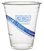 A Picture of product ECO-EPCR9 Eco-Products® BlueStripe™ Recycled Content Clear Plastic Cold Drink Cups, 9oz, Clear, 50/Pack, 20 Packs/Case