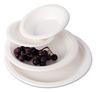A Picture of product ECO-EPP005 Eco-Products® Sugarcane Dinnerware, 10" Plate, Natural White, 500/Carton