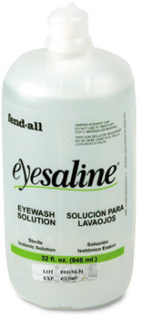 Honeywell® Fendall Saline Eye Wash Wall Station Bottle Refill, 32oz Bottle, 12/Carton