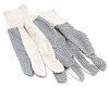 A Picture of product BWK-8 Boardwalk® Men’s PVC Dotted Canvas Gloves, One Size, 12 Pairs