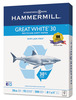 A Picture of product HAM-86700 Hammermill® Great White® Recycled Copy Paper, 92 Brightness, 20lb, 8-1/2 x 11, 5000 Shts/Ctn