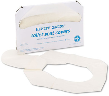 Hospital Specialty Co. Health Gards® Toilet Seat Covers, White, 250 Covers/Pack, 20 Packs/Carton