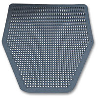 Impact® Disposable Urinal Floor Mat, Nonslip, Green Apple Scent, Gray, 6/Carton