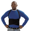 A Picture of product IMP-7389L Impact® ProGuard® Economy Back Support, 8" Back Panel, Detachable Suspenders, Large, Black