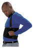 A Picture of product IMP-7389L Impact® ProGuard® Economy Back Support, 8" Back Panel, Detachable Suspenders, Large, Black