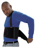 A Picture of product IMP-7389L Impact® ProGuard® Economy Back Support, 8" Back Panel, Detachable Suspenders, Large, Black