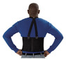 A Picture of product IMP-7389L Impact® ProGuard® Economy Back Support, 8" Back Panel, Detachable Suspenders, Large, Black