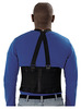 A Picture of product IMP-7389XL Impact® ProGuard® Economy Back Support, 8" Back Panel, Detachable Suspenders, XLarge, Black