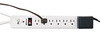 A Picture of product IVR-71654 Innovera® Surge Protector 7 AC Outlets, 4 ft Cord, 1,080 J, White