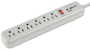 Innovera® Surge Protector, 7 Outlets, 6ft Cord, Tel/DSL, 540 Joules