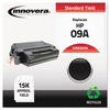 A Picture of product IVR-83009 Innovera® 83009 Toner Cartridge Remanufactured Black Replacement for 09A (C3909A), 15,000 Page-Yield, Ships in 1-3 Business Days