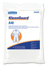 A Picture of product KIM-44345 KIMBERLY-CLARK PROFESSIONAL* KLEENGUARD* A40 Liquid & Particle Protection Coverall To-Go, Microporous Film Laminate, 2XL, White