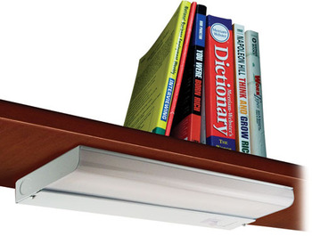 Ledu Low-Profile Fluorescent Under-Cabinet Light Fixture, Steel, 18-3/4 x 4, White