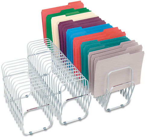 Sold As 2 Each 12 Slot Flexifile Expandable Collator/Organizer 14112 Lee Products 6 x 6 3/4 x 10 1/2 Silver