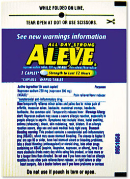 Aleve® Pain Reliever Tablets Refill Packs, Two-Pack, 30 Packs/Box