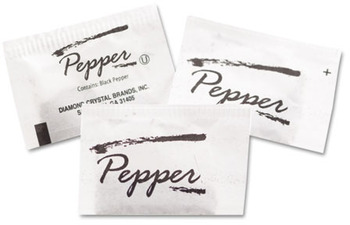 Diamond Crystal Pepper Packets, .10 Grams, 1000 Packets/Box, 3 Boxes/Carton