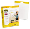 A Picture of product MMM-566 Post-it® Easel Pads Super Sticky Self-Stick Wall Pad Unruled, 20 x 23, White, Sheets/Pad, 2 Pads/Pack, Packs/Carton